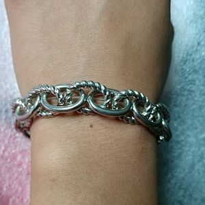 Silver-tone Handmade Bracelet